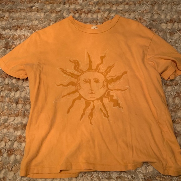 Yellow Urban Outfitters Sun Shirt 
